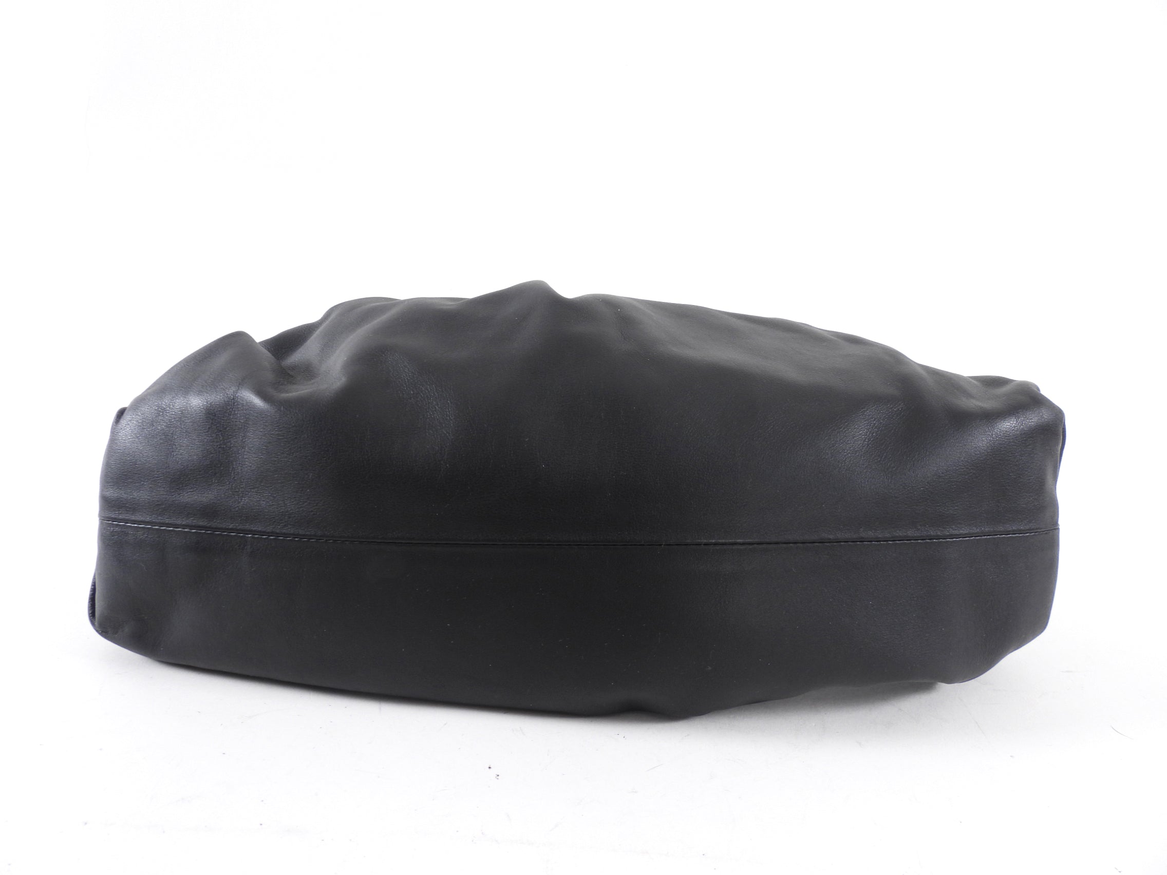 Bottega Veneta The Clutch Pouch Black Leather Bag