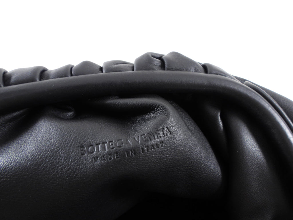 Bottega Veneta The Clutch Pouch Black Leather Bag