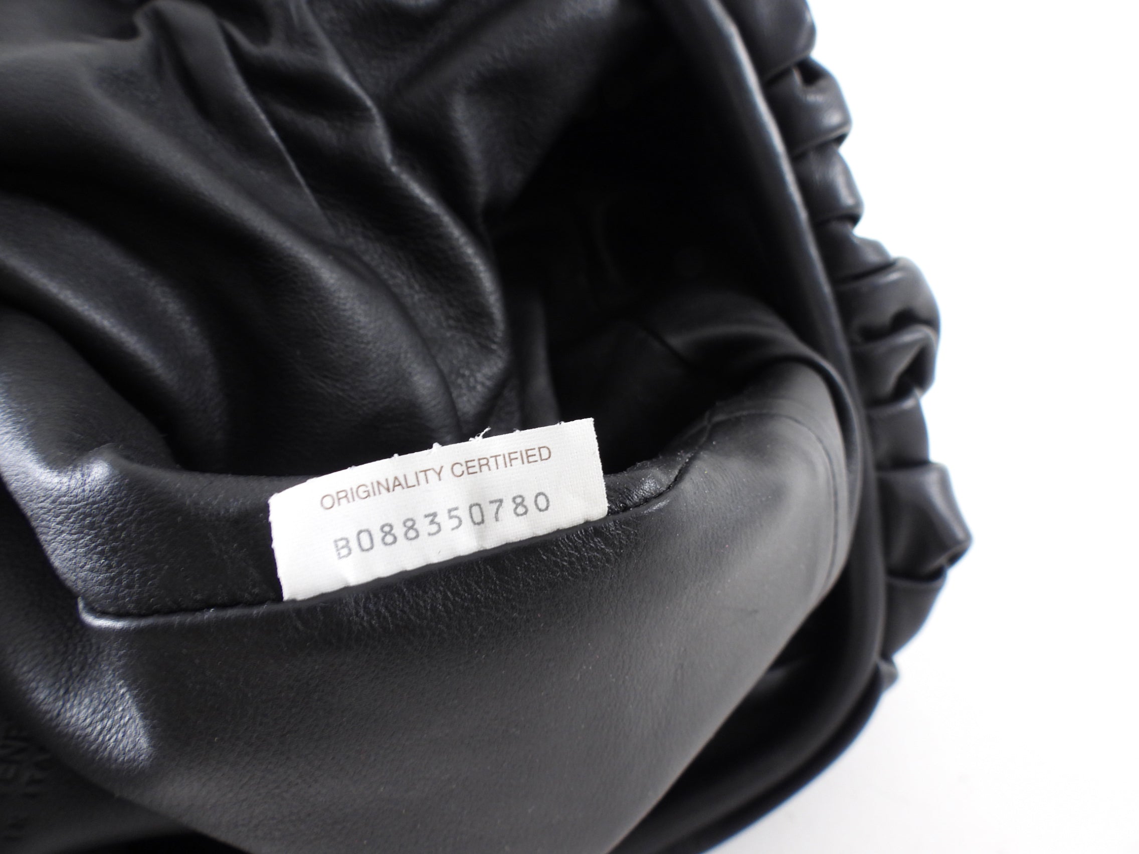 Bottega Veneta The Clutch Pouch Black Leather Bag