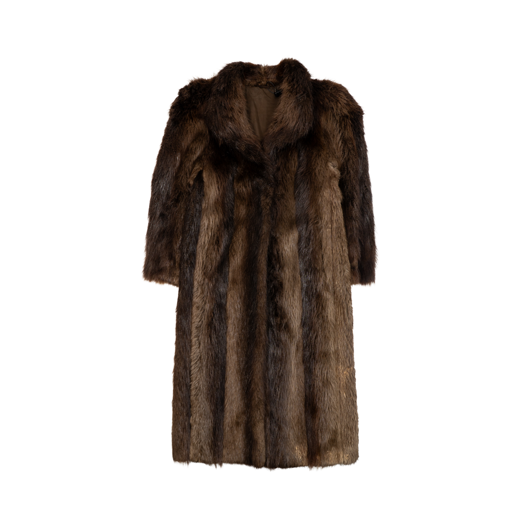 Fur Beaver Coat - Women's S
