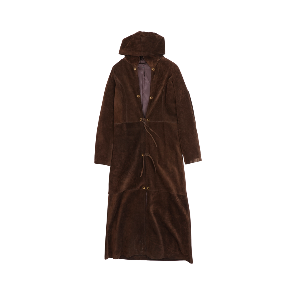 Vintage Suede Long Coat  - Women's S