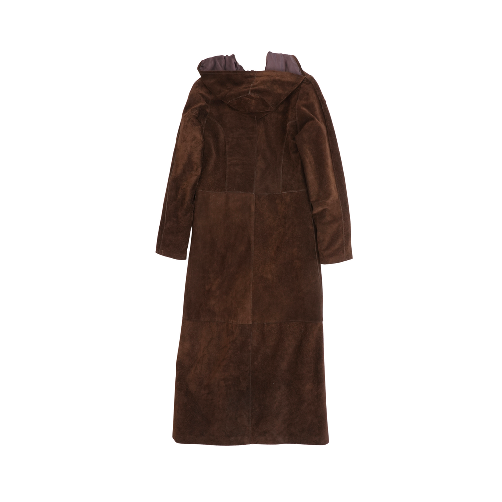 Vintage Suede Long Coat  - Women's S