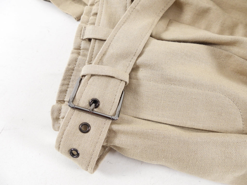 Brunello Cucinelli Natural Beige Linen Pants Suit - XS
