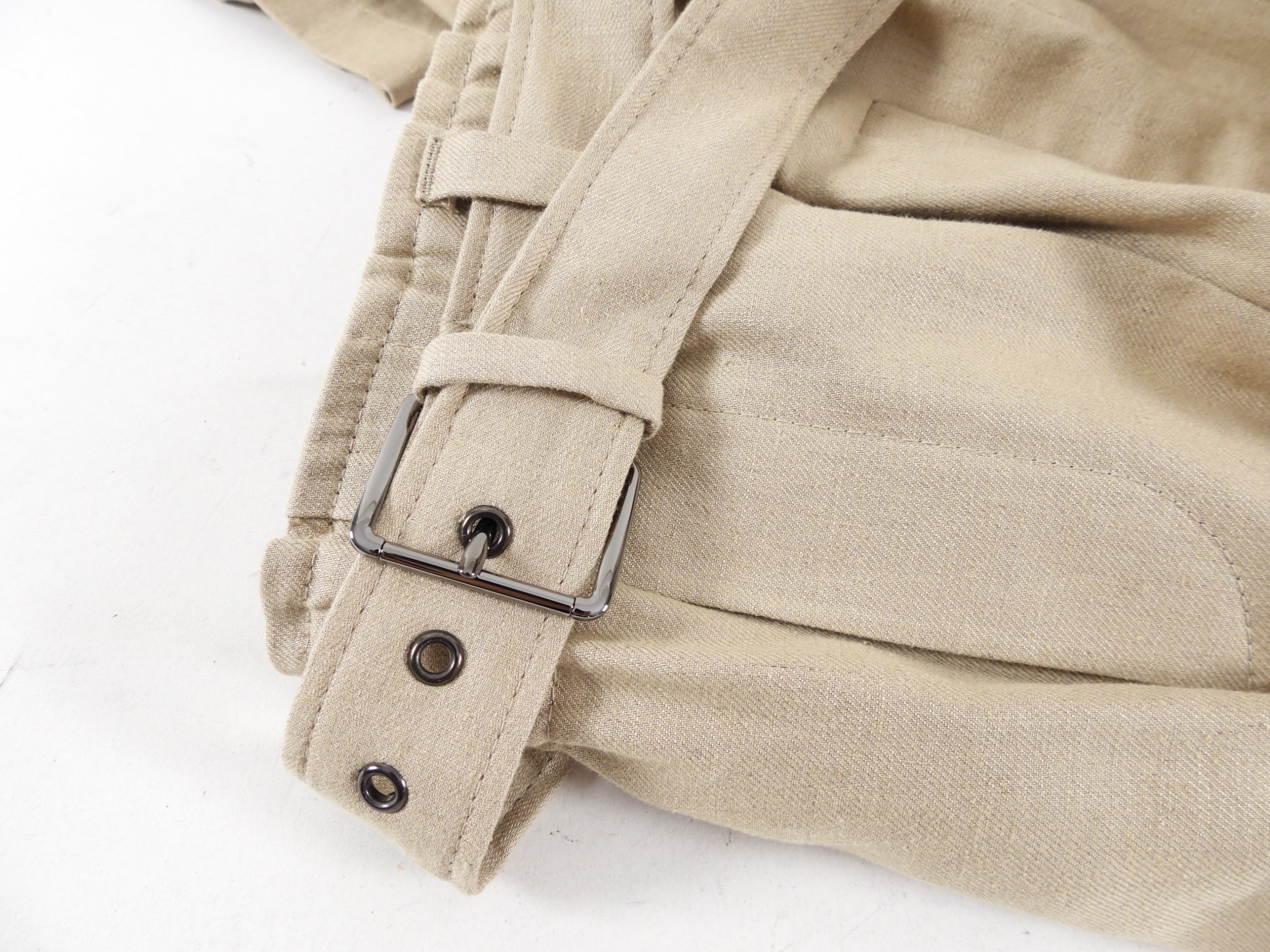 Brunello Cucinelli Natural Beige Linen Pants Suit - XS