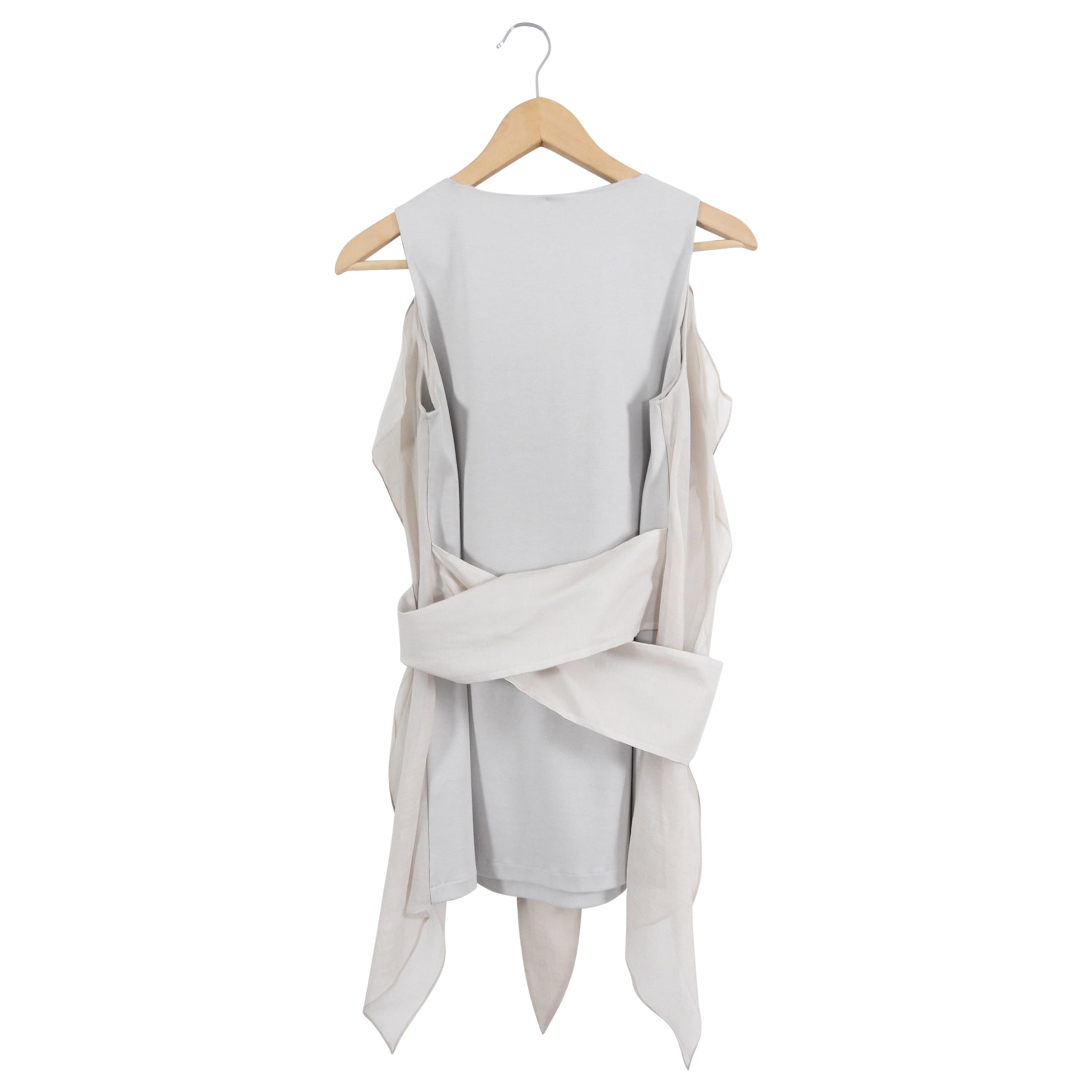 Brunello Cucinelli Light Sand Taupe V Neck Wrap Tank - L (8/10)