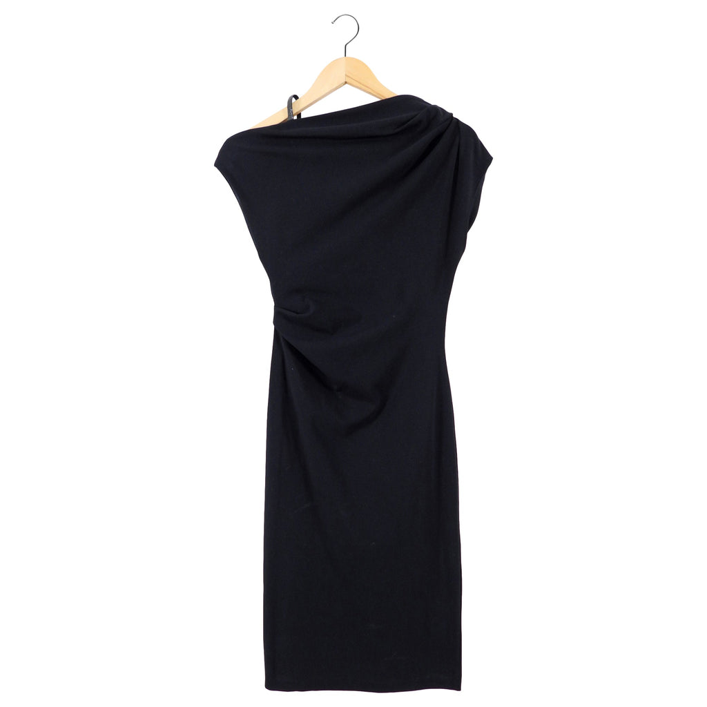 Brunello Cucinelli Black Jersey Monili Strap Detail Dress - XS