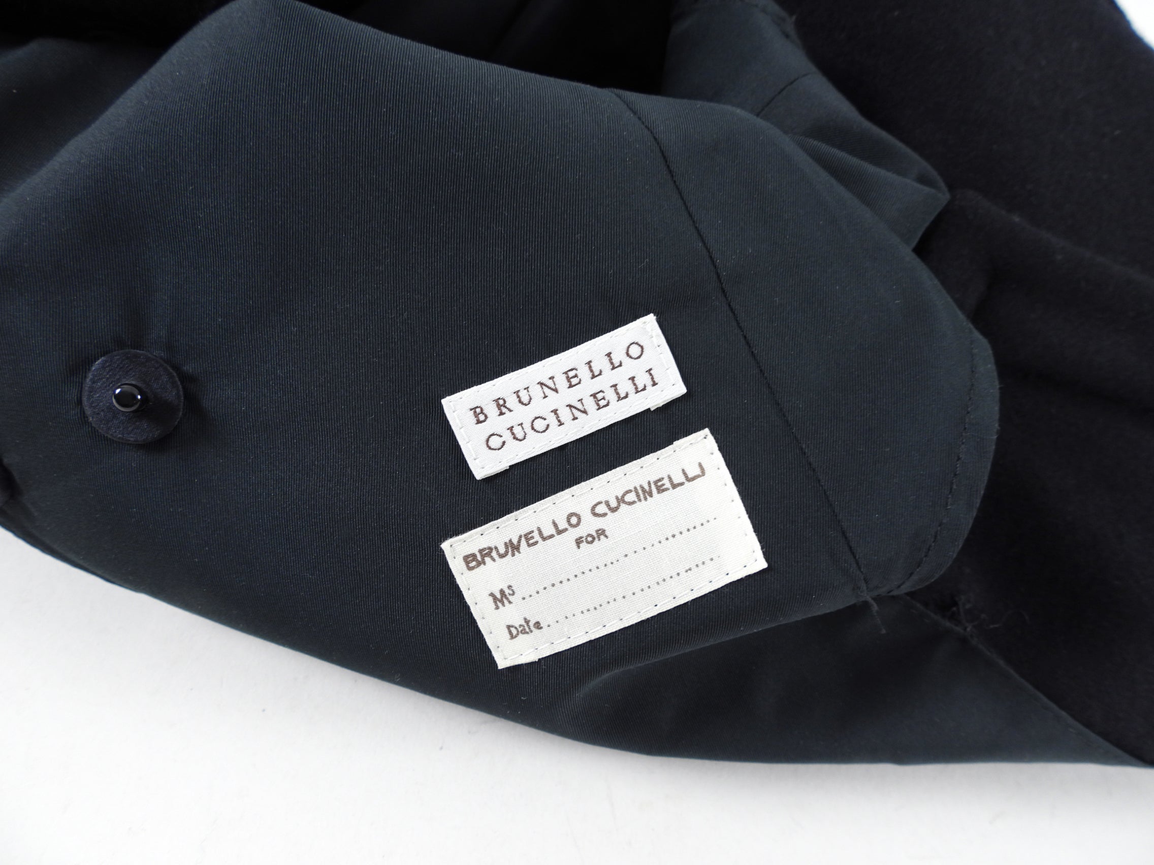 Brunello Cucinelli Black Wool Jacket with Knit Trim - IT44 / USA M