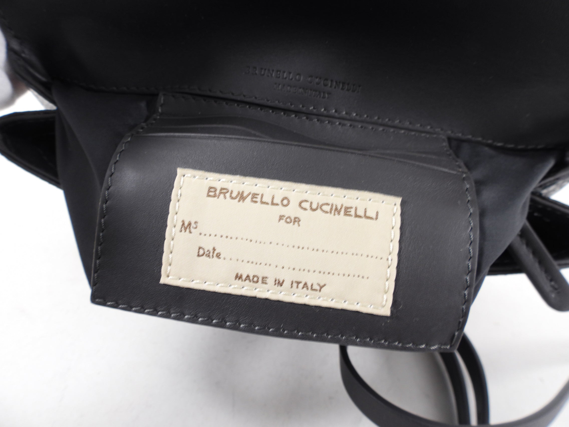 Brunello Cucinelli Charcoal Grey Monili Wallet on Strap Crossbody Bag