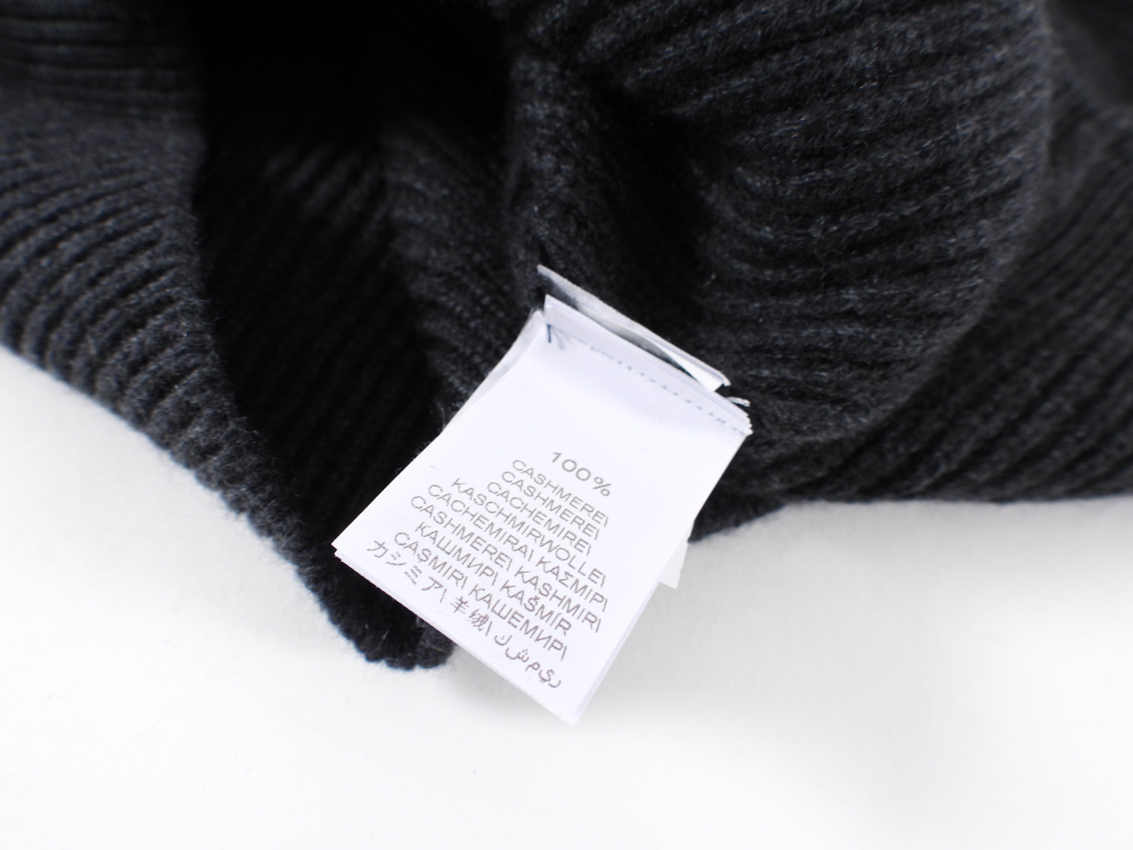 Brunello Cucinelli Charcoal Grey Cashmere Sweater with Monili Trim - M