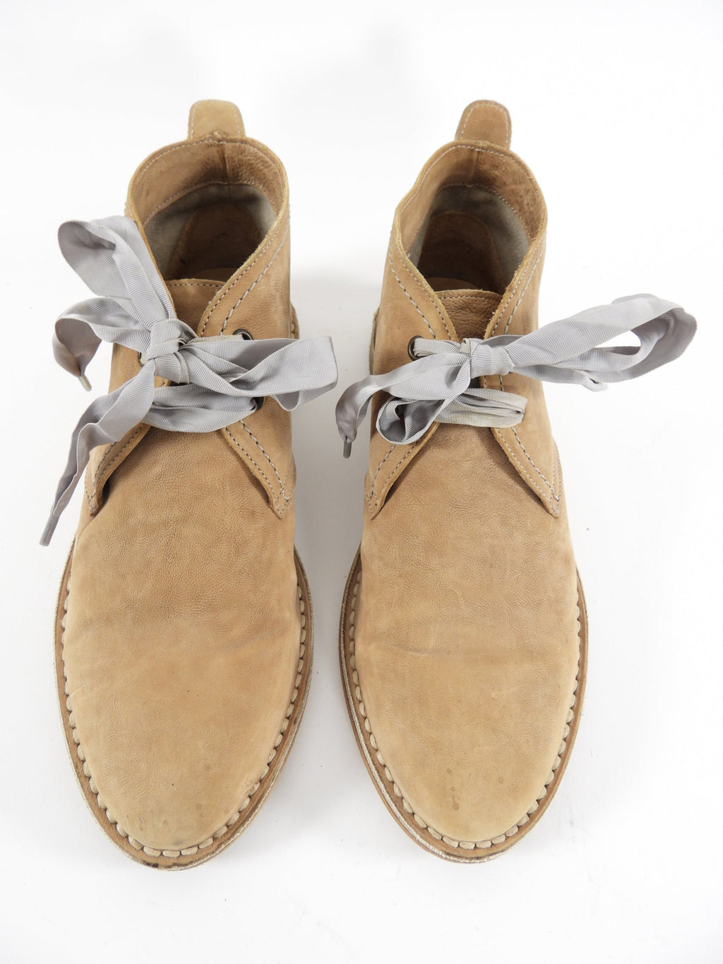 Brunello Cucinelli Natural Raw Leather Desert Boot - 38