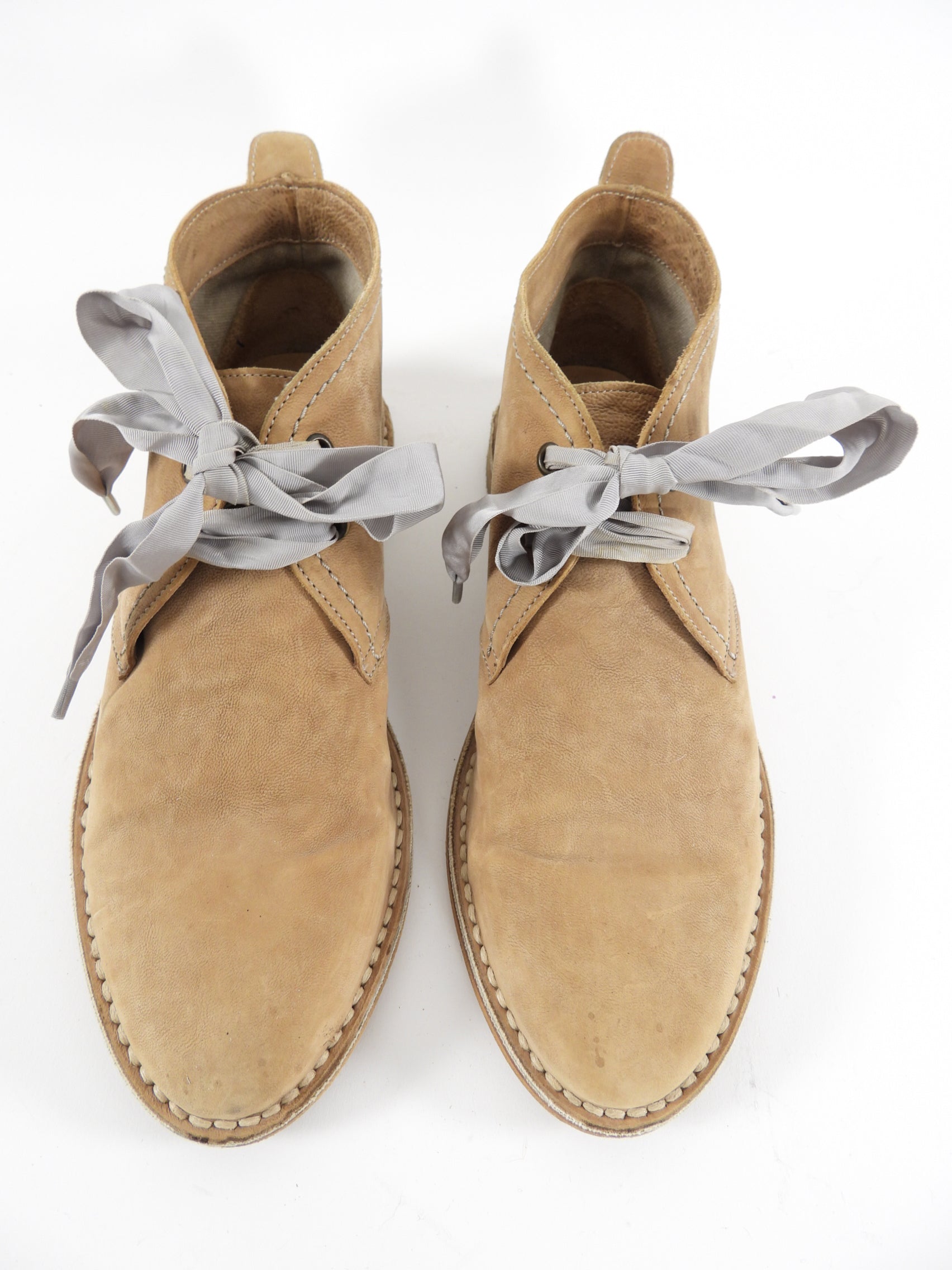 Brunello Cucinelli Natural Raw Leather Desert Boot - 38