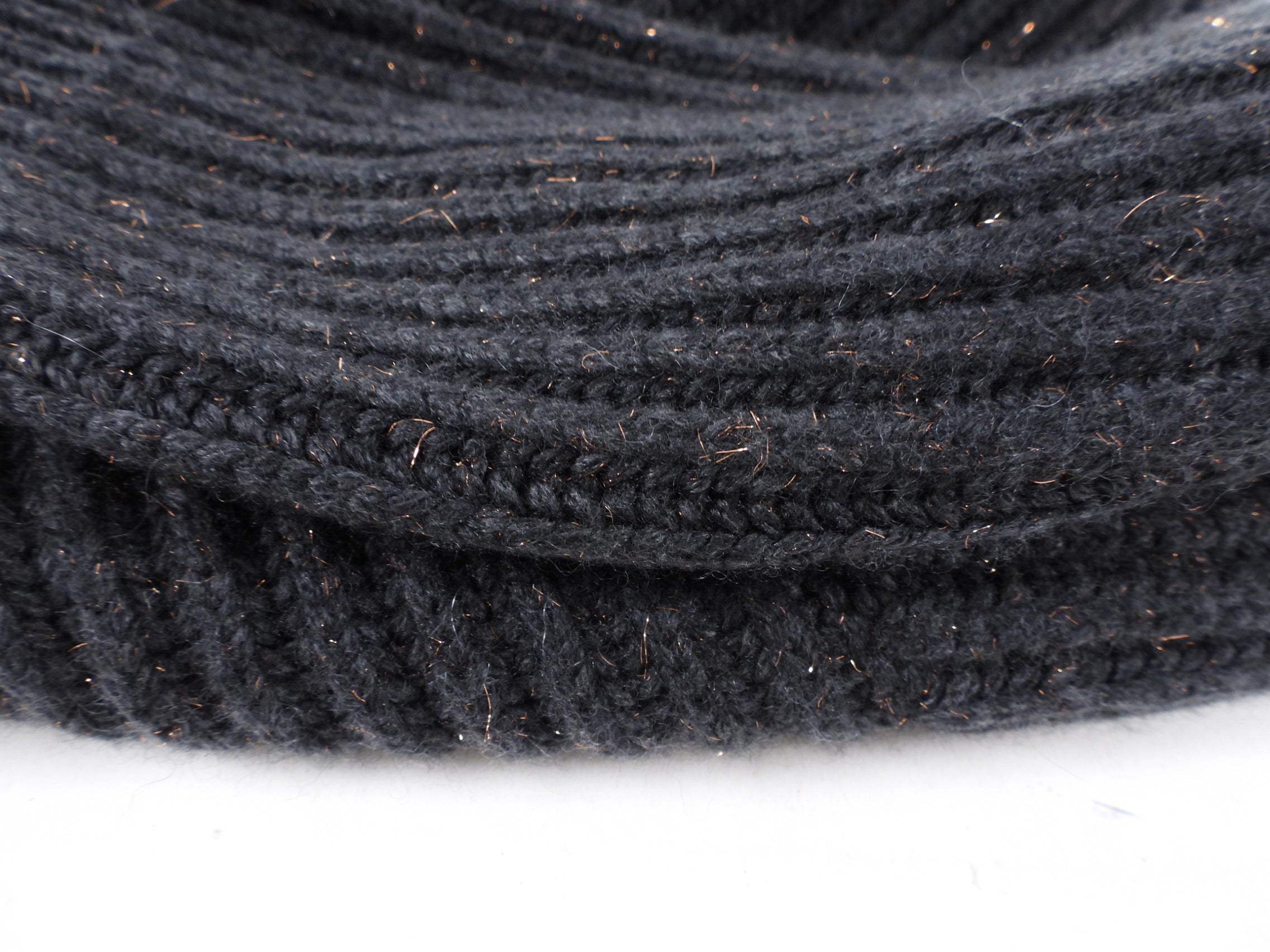 Brunello Cucinelli Smoke Grey Cashmere Sweater with Copper Fleck Thread - S
