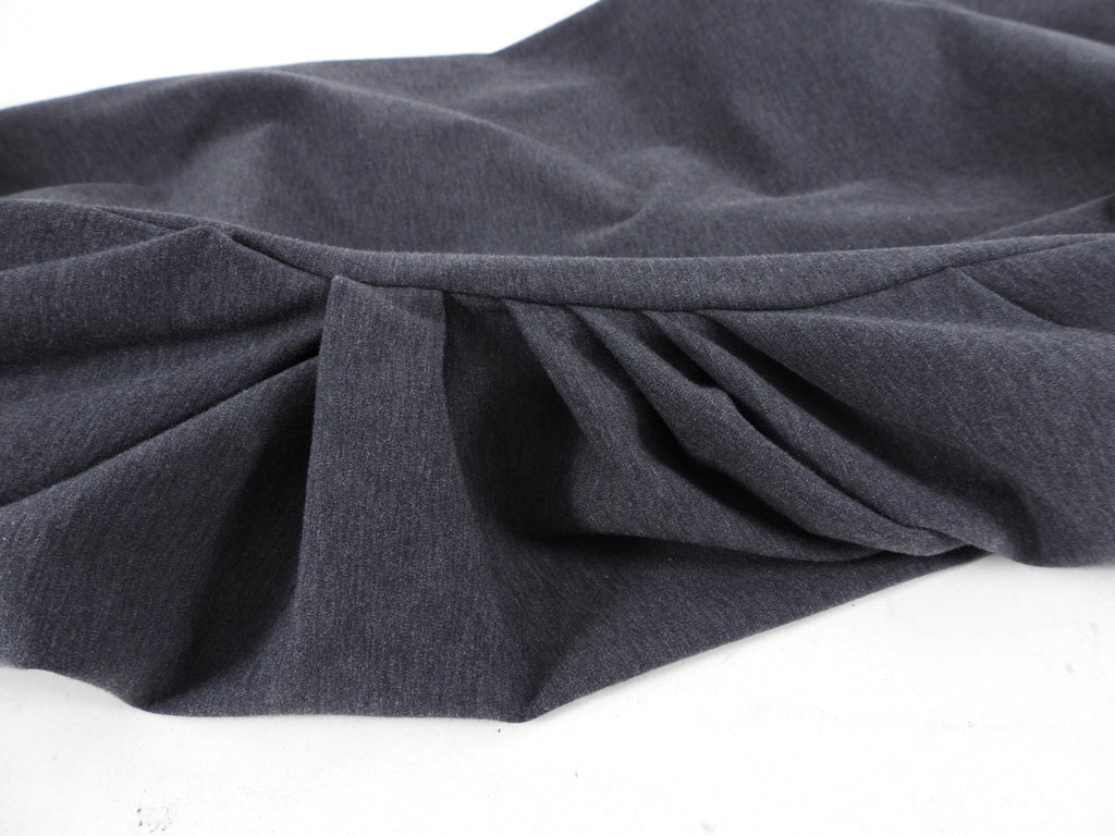 Brunello Cucinelli Grey Jersey Short Sleeve Dress - S / 6