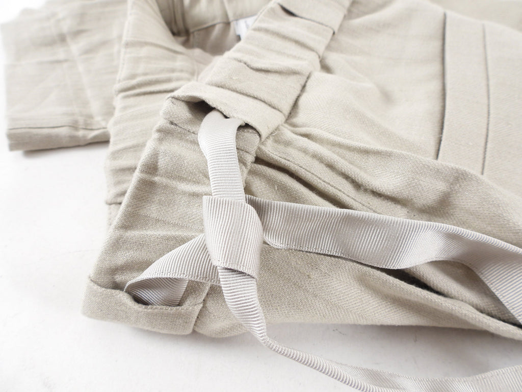 Brunello Cucinelli Natural Linen Pants Suit - USA 4