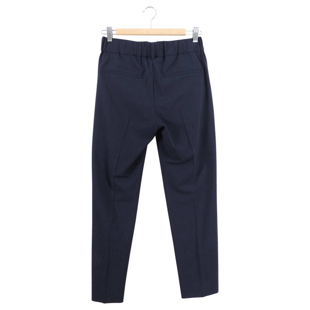 Brunello Cucinelli Midnight Blue Wool Blend Monili Trouser - S (4)