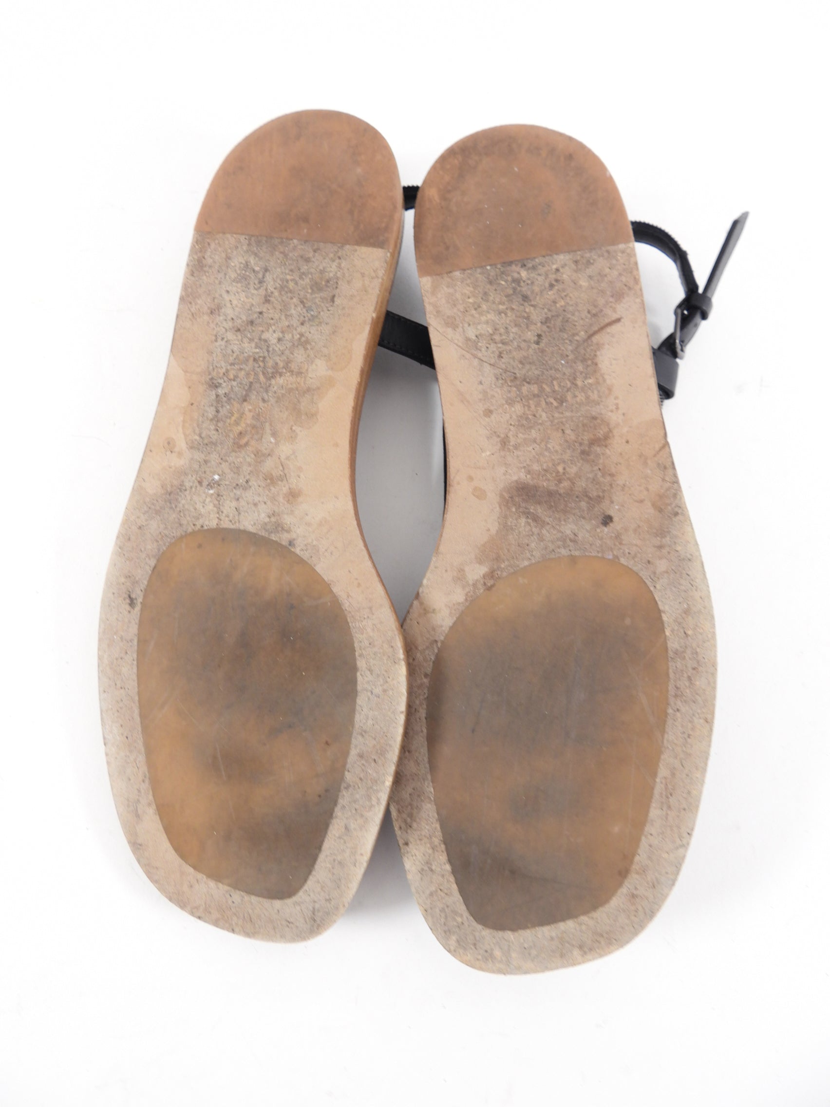 Brunello Cucinelli Dark Grey Monili Flat Sandals - 38.5