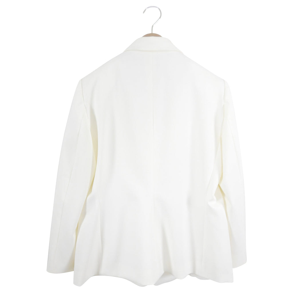Brunello Cucinelli Ivory Tux Blazer with Monili Trim - IT44 / USA 8