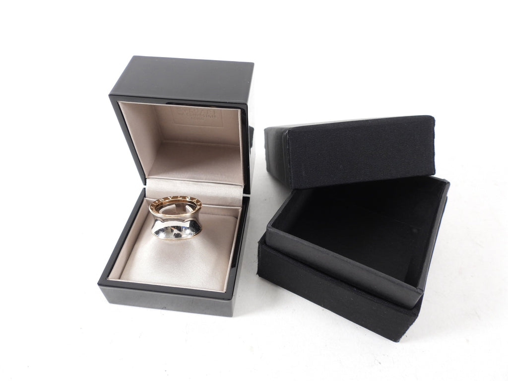 Bulgari B Zero 1 Anish Kapoor Stainless and 18k Rose Gold Ring - 9-1/4 / 60