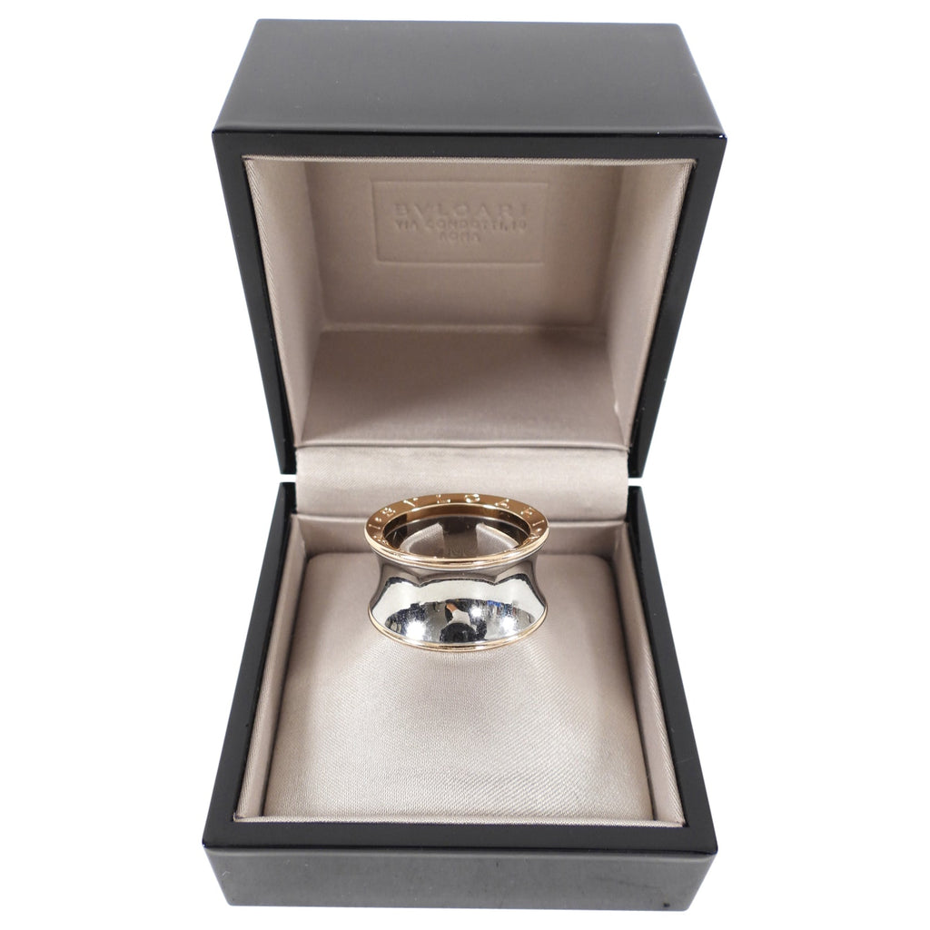 Bulgari B Zero 1 Anish Kapoor Stainless and 18k Rose Gold Ring - 9-1/4 / 60