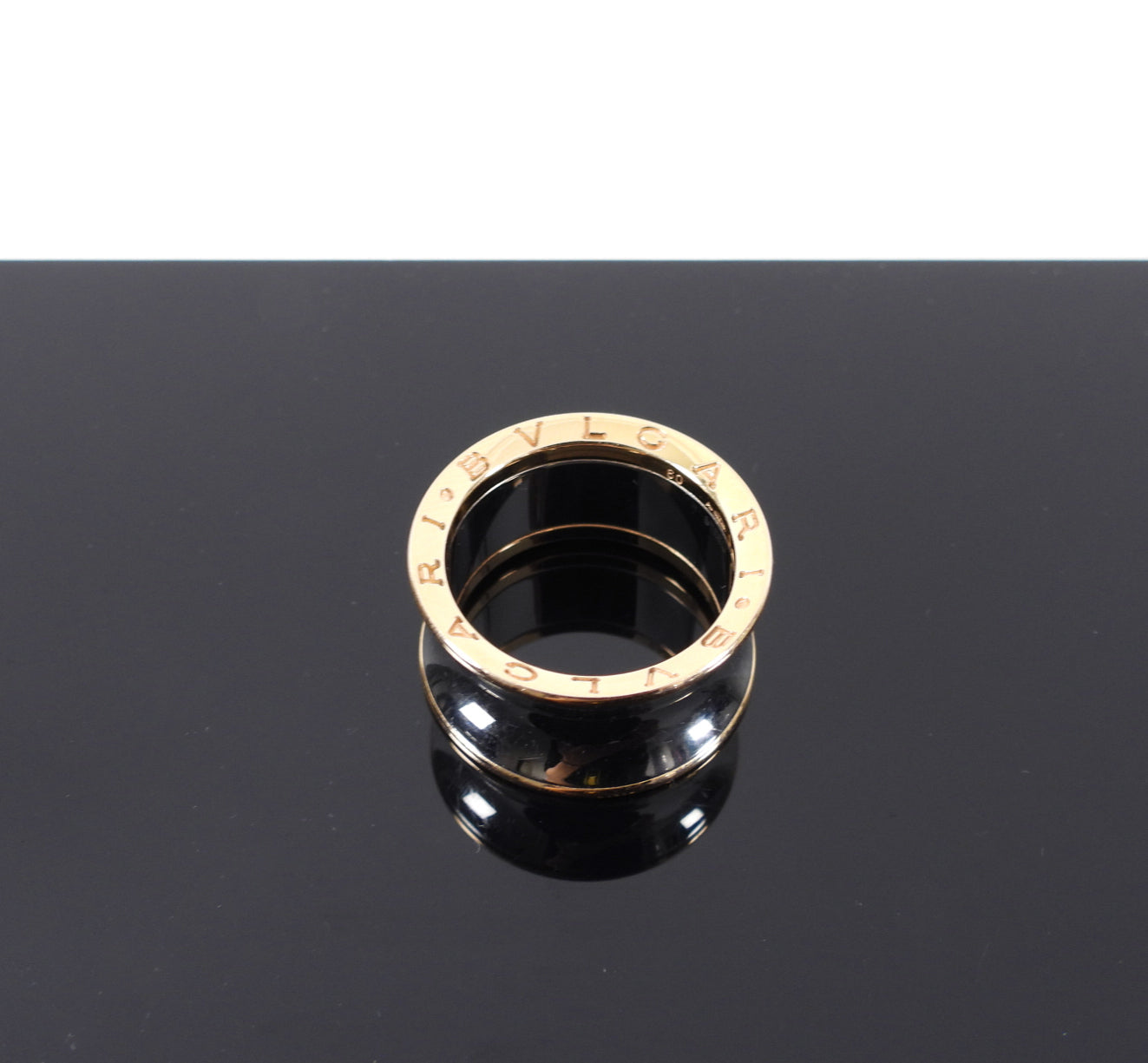 Bulgari B Zero 1 Anish Kapoor Stainless and 18k Rose Gold Ring - 9-1/4 / 60