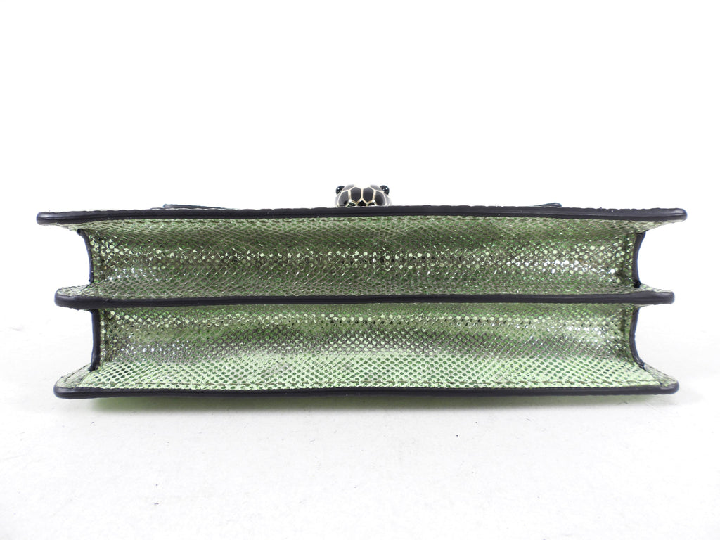 Bulgari Mini Metallic Green Serpenti Forever Crossbody Bag