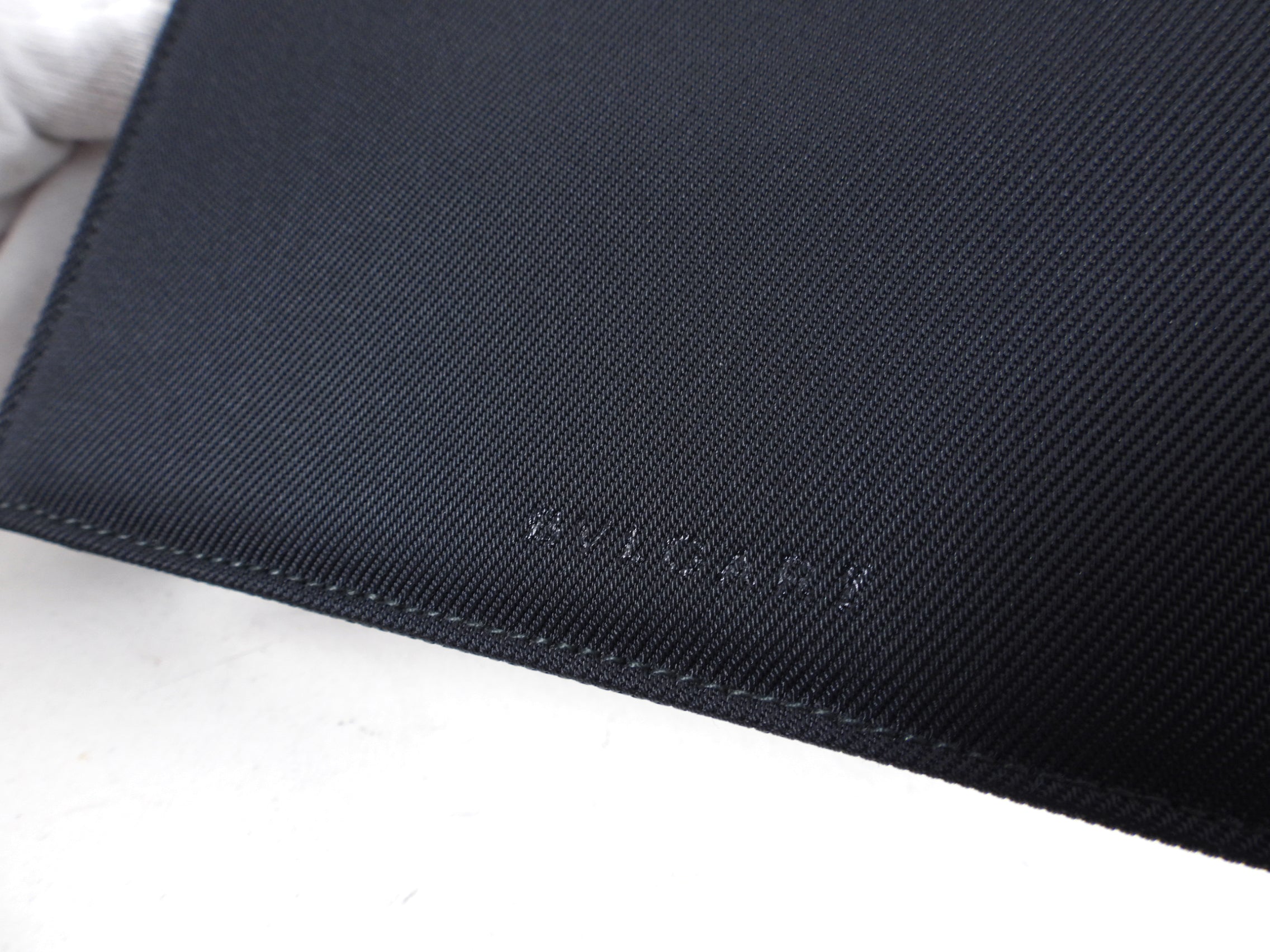 Bulgari Black Nylon Small Travel Cosmetic Wristlet Pouch