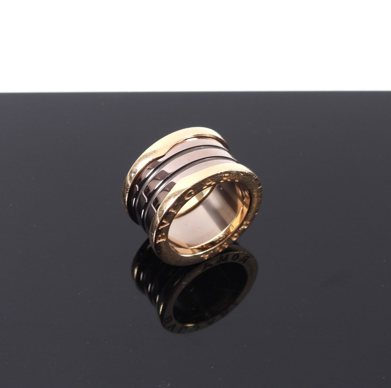 Bulgari B Zero 1 Rose Gold and Bronze Ring - 51 / USA 5.75