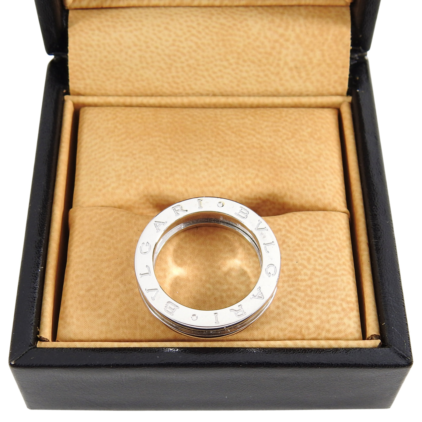 Bulgari B Zero One 18K White Gold Single Band Ring - 51