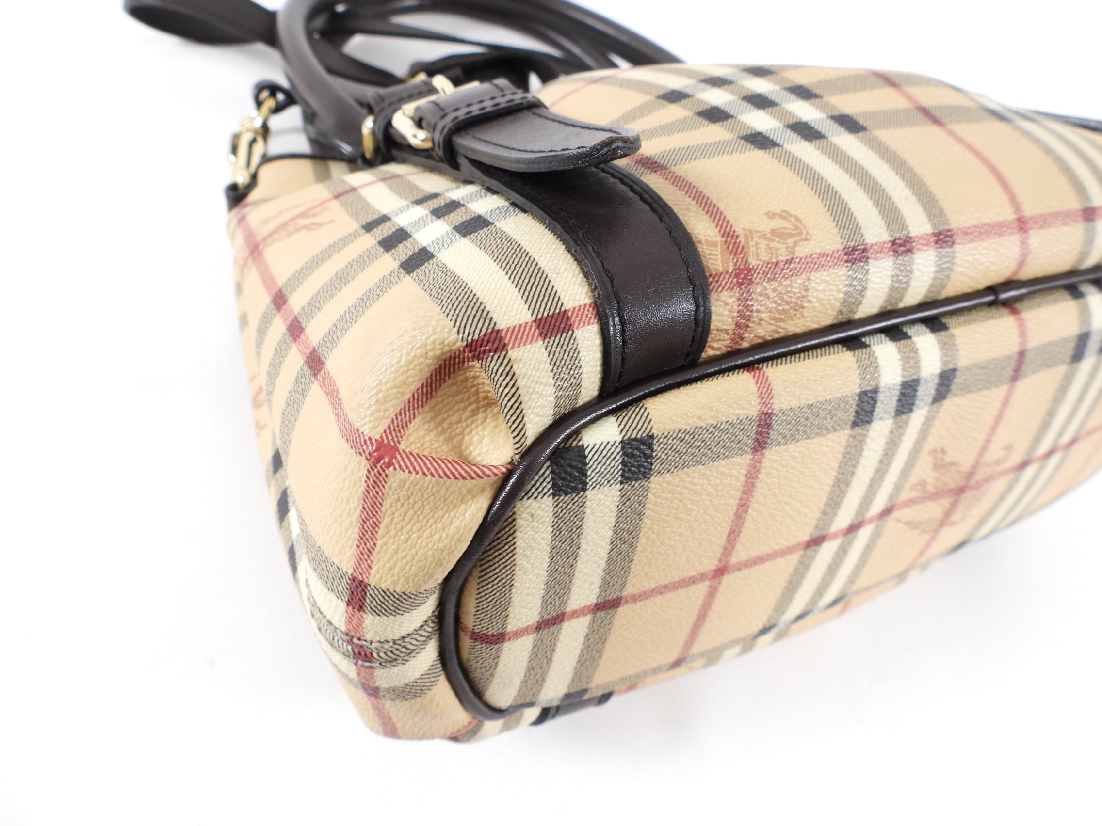 Burberry Haymarket Check Northfield Satchel Two Way Bag