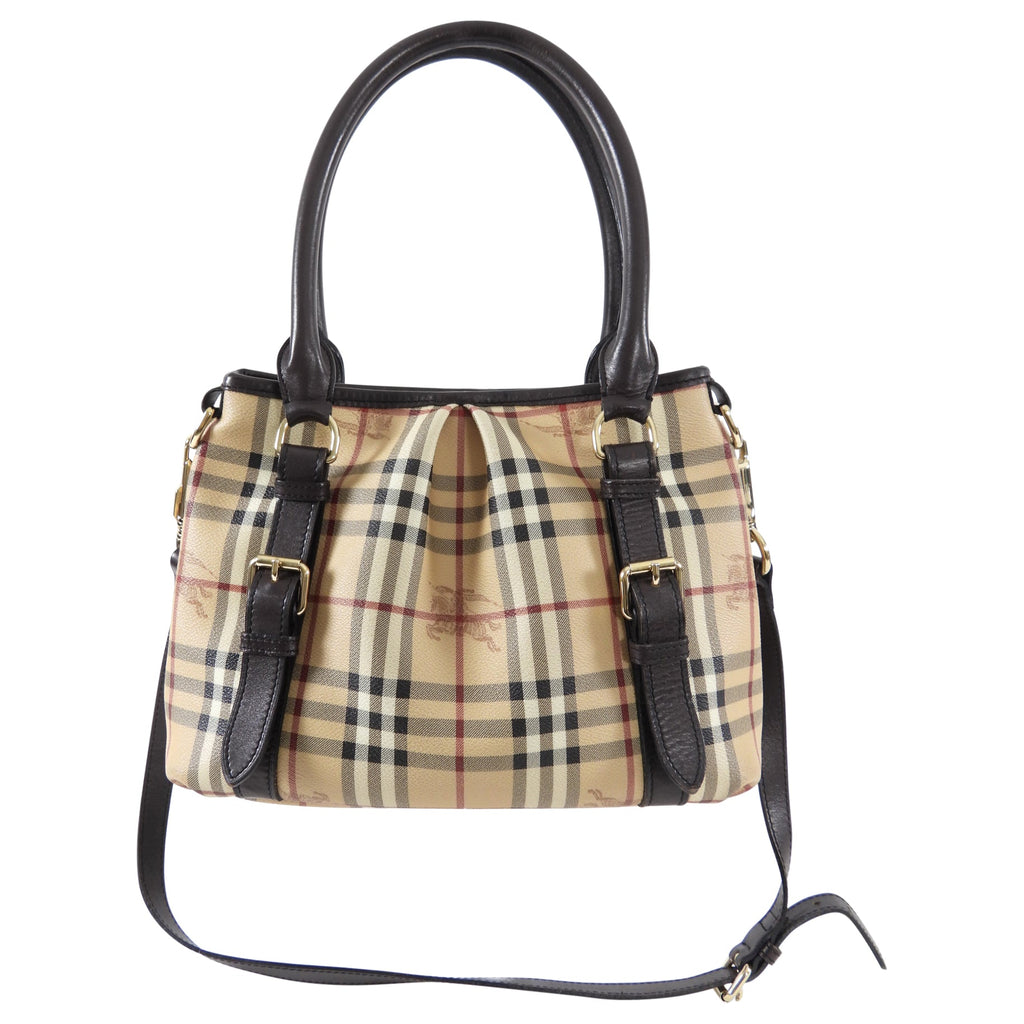 Burberry Haymarket Check Northfield Satchel Two Way Bag