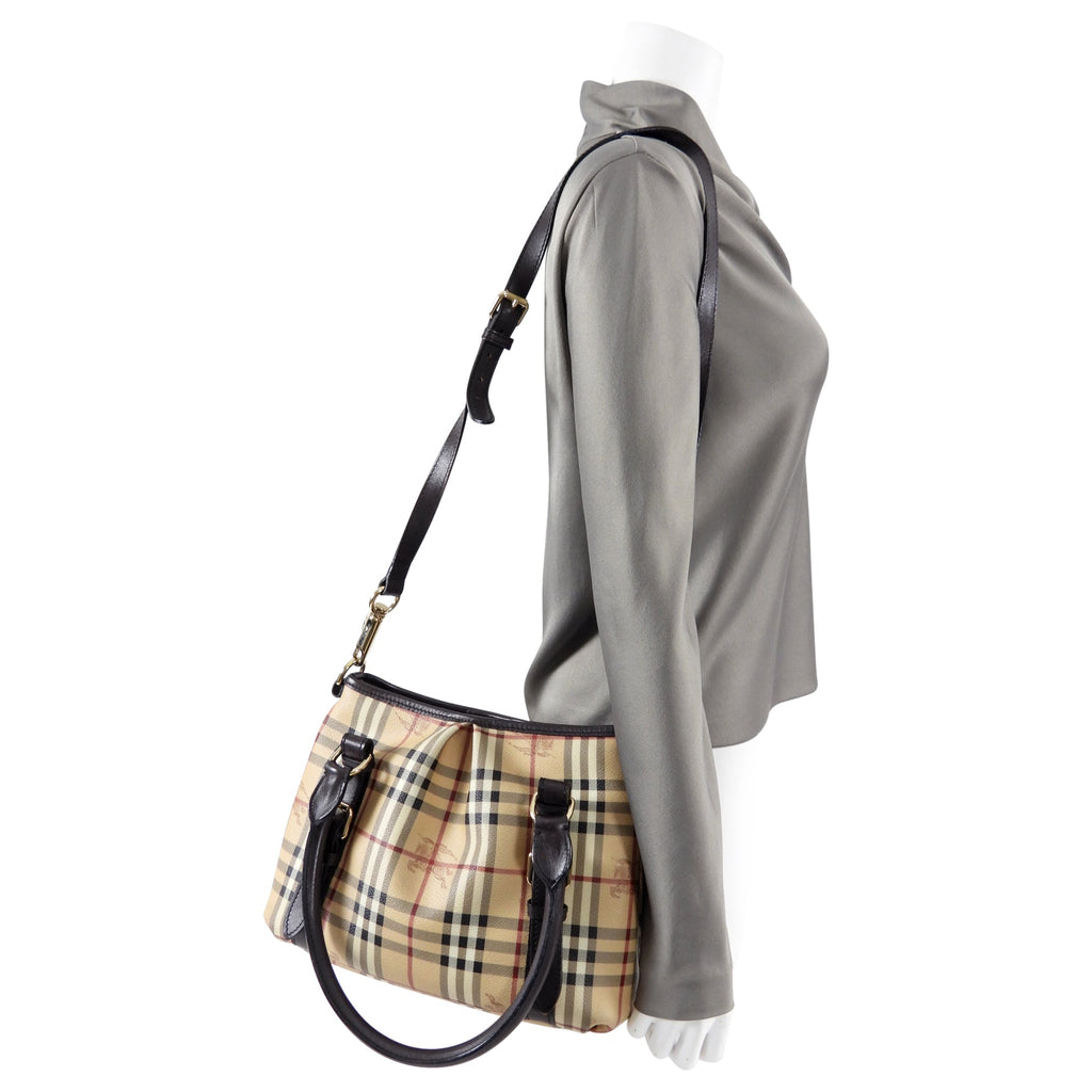Burberry Haymarket Check Northfield Satchel Two Way Bag