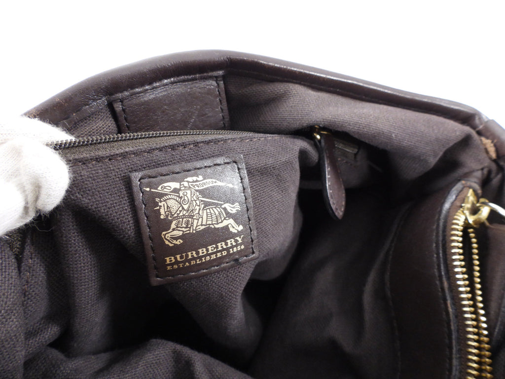 Burberry Haymarket Check Northfield Satchel Two Way Bag