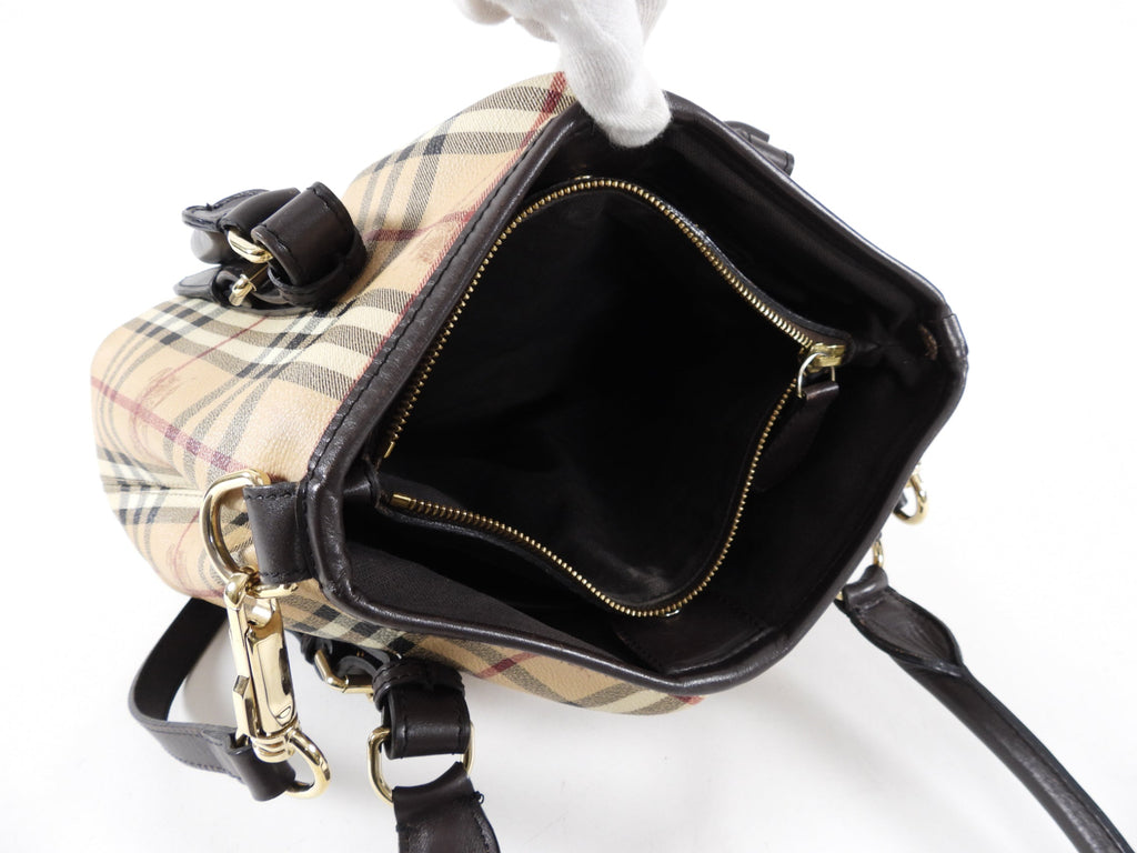 Burberry Haymarket Check Northfield Satchel Two Way Bag