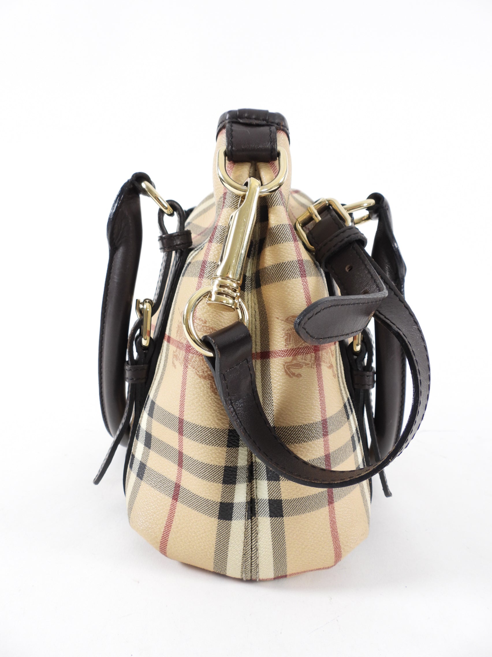 Burberry Haymarket Check Northfield Satchel Two Way Bag