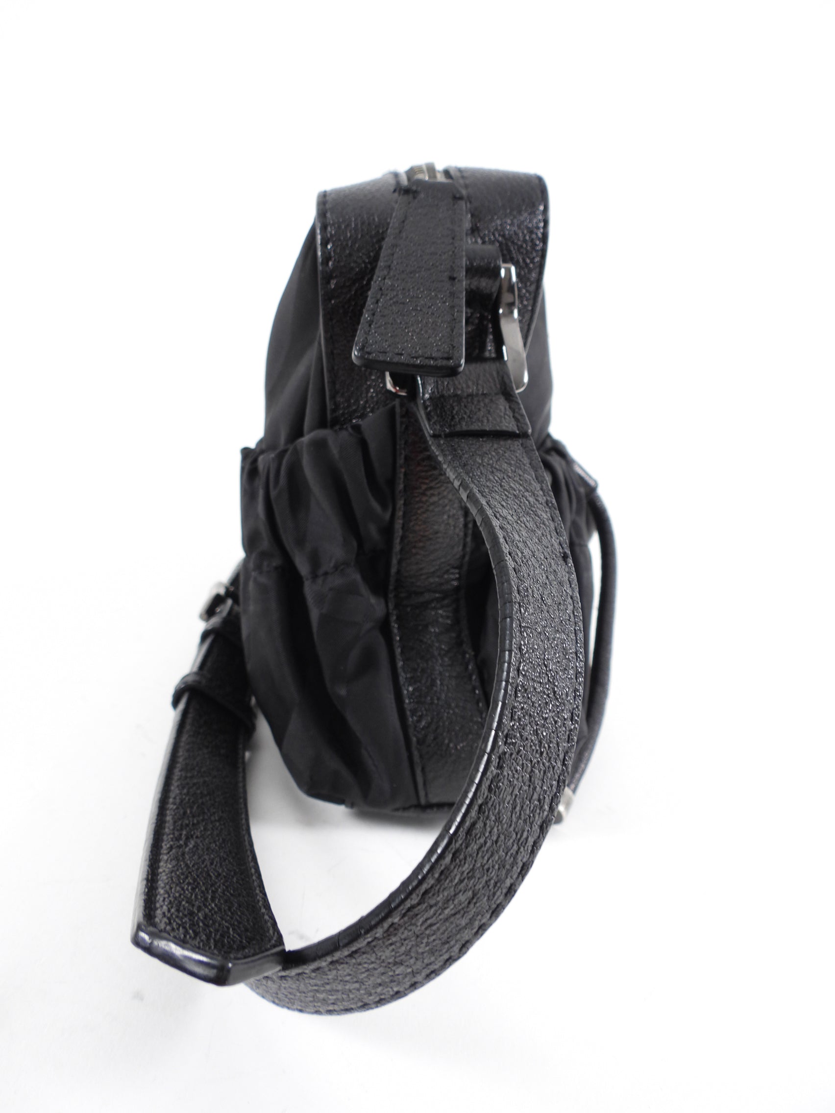 Burberry Black Nylon and Leather Crossbody Bag