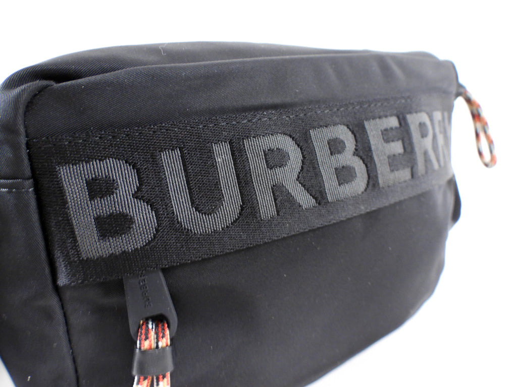 Burberry Black Nylon Logo Crossody Messenger Bag