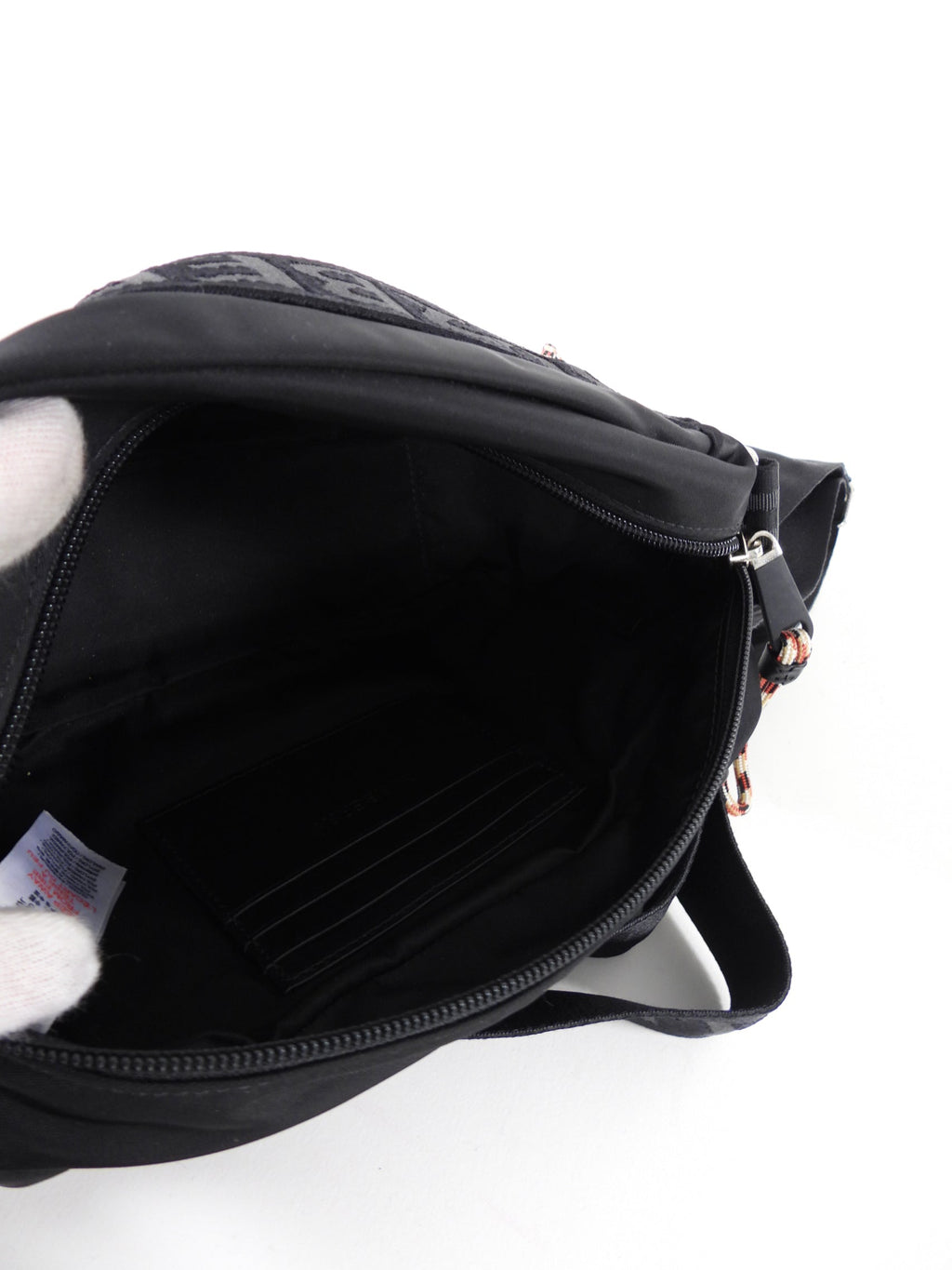 Burberry Black Nylon Logo Crossody Messenger Bag