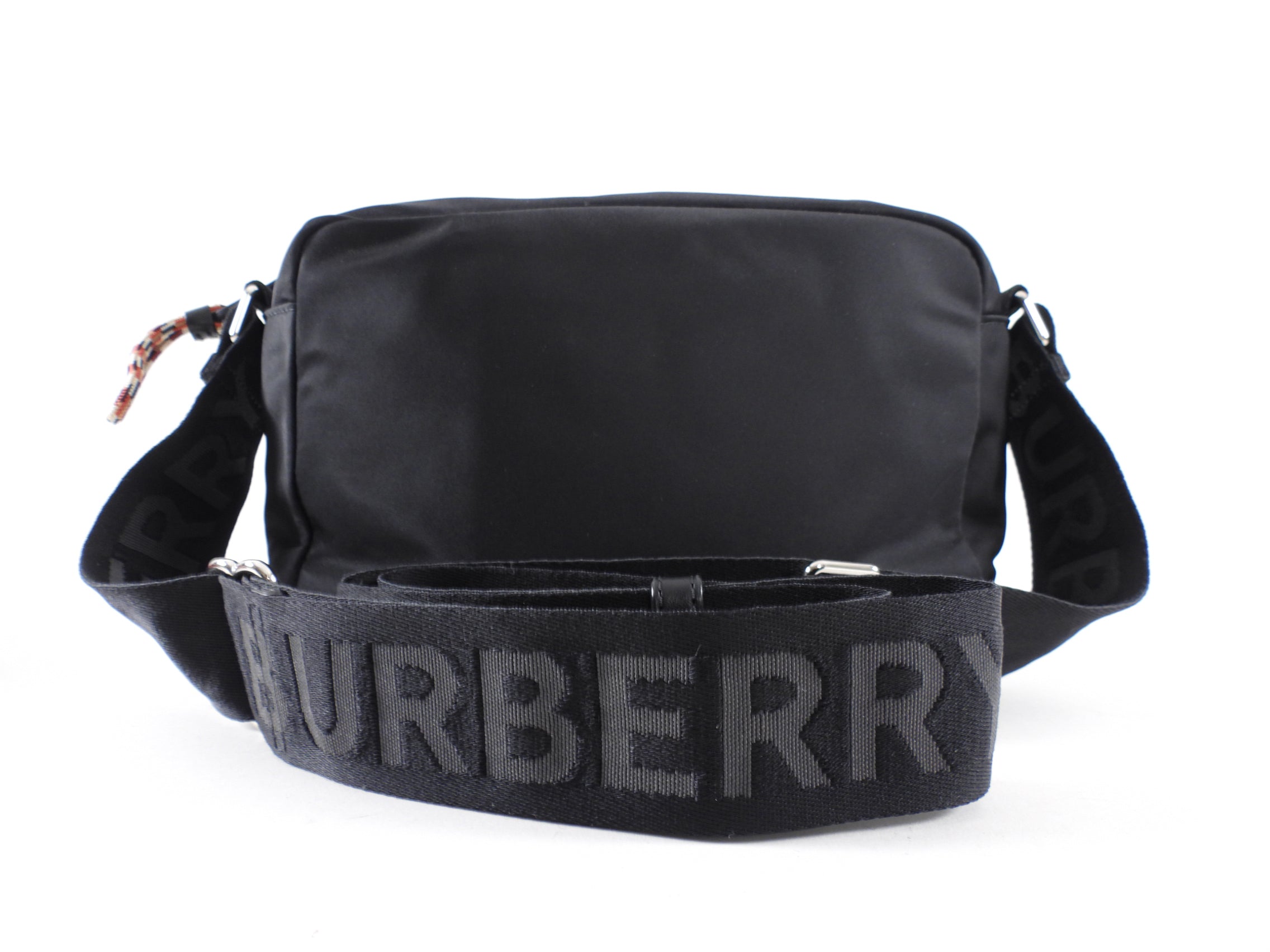 Burberry Black Nylon Logo Crossody Messenger Bag