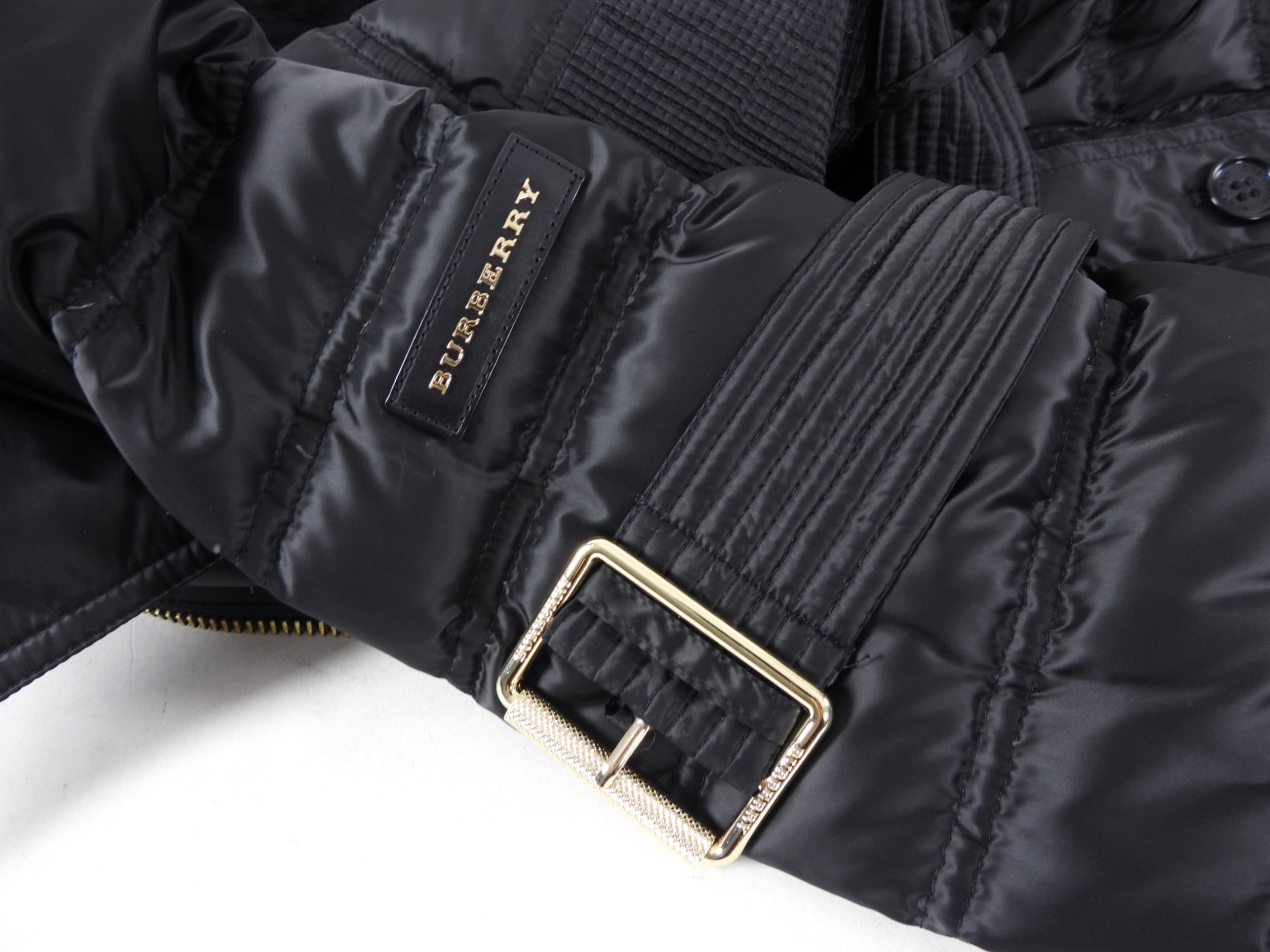 Burberry Black Down Chesterford Puffer Coat with Hood - M (USA 6/8)