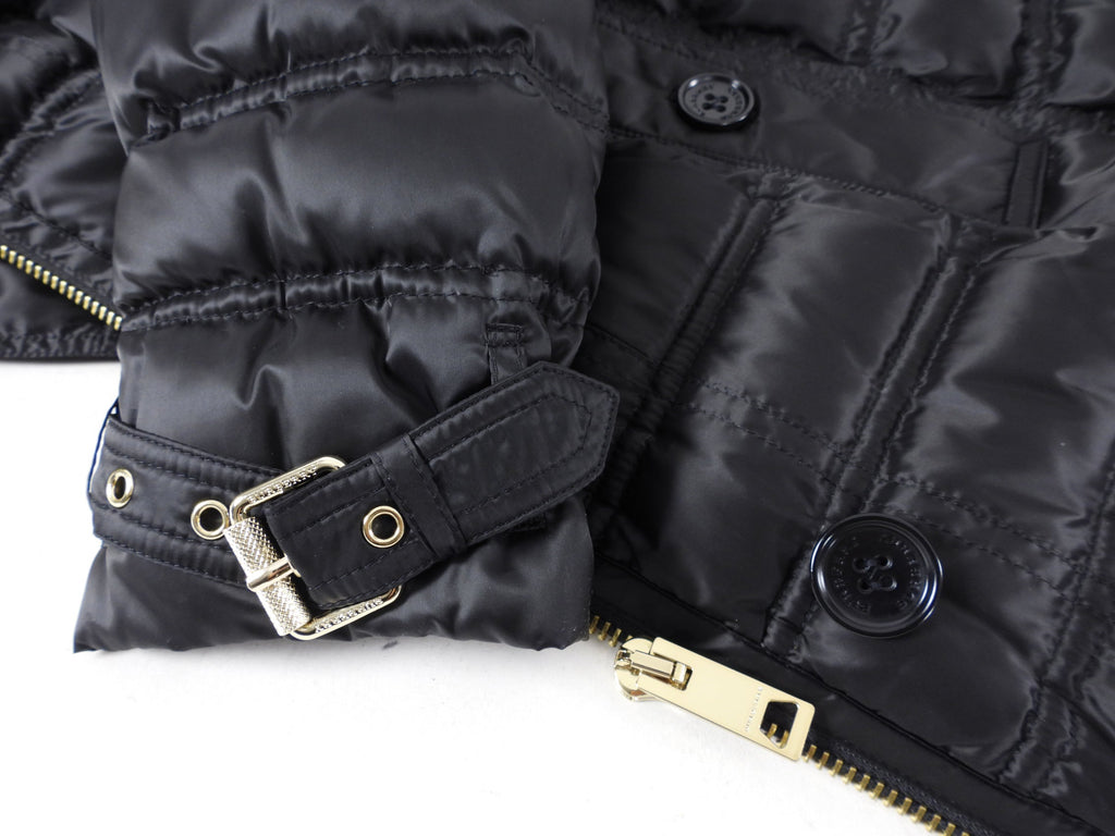 Burberry Black Down Chesterford Puffer Coat with Hood - M (USA 6/8)