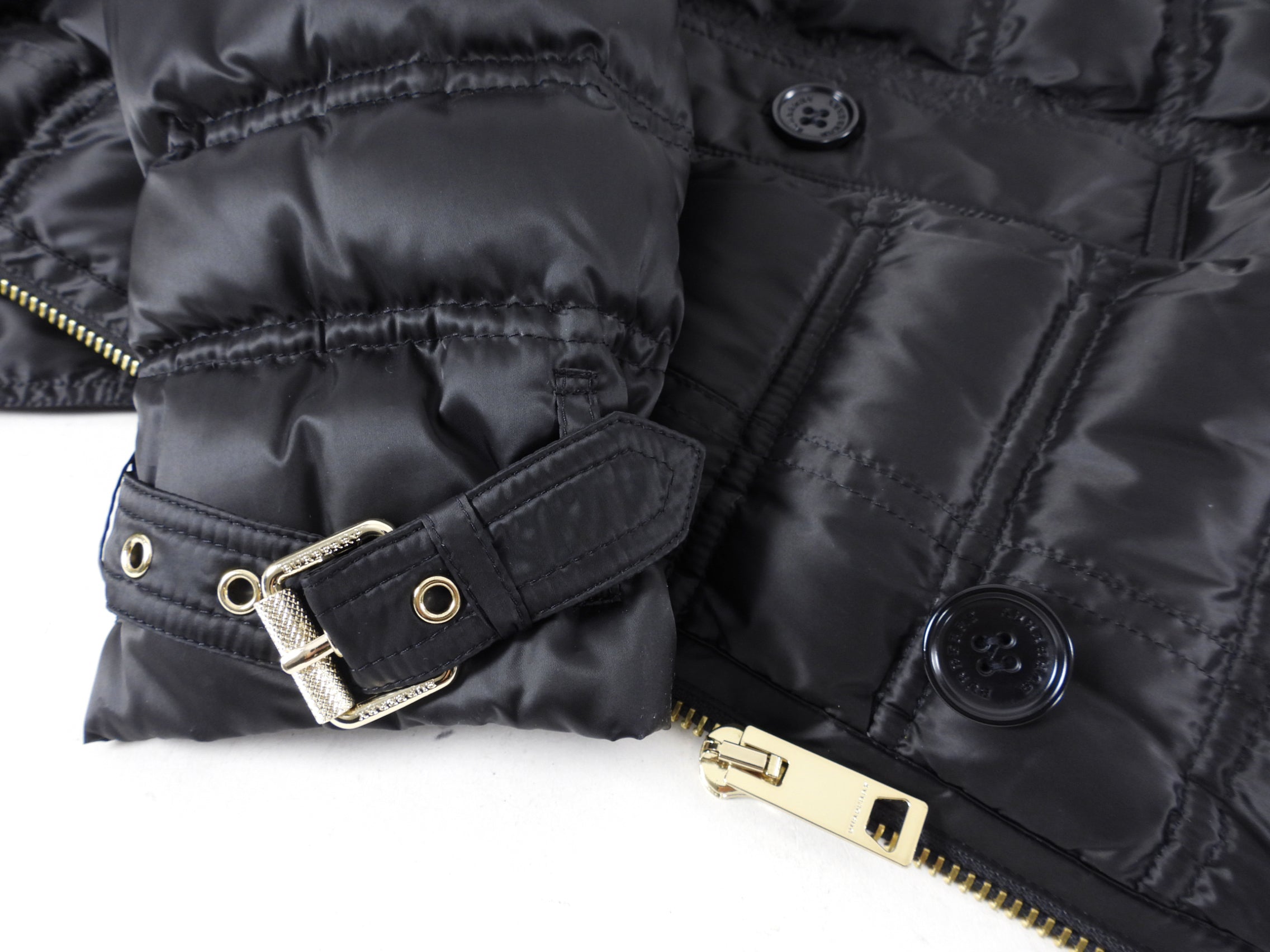 Burberry Black Down Chesterford Puffer Coat with Hood - M (USA 6/8)