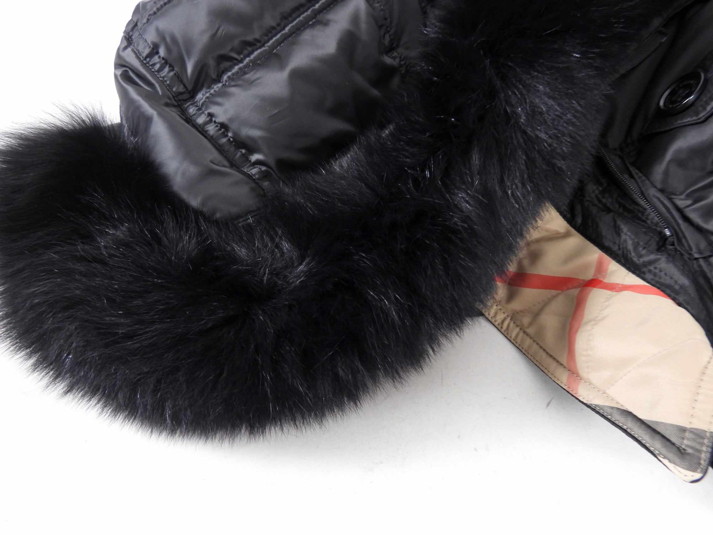 Burberry Black Down Chesterford Puffer Coat with Hood - M (USA 6/8)