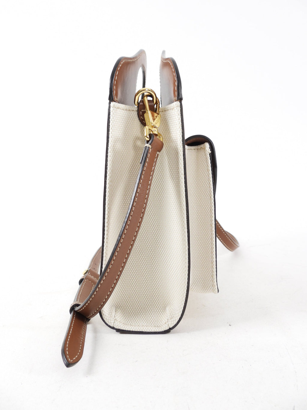 Burberry Small Canvas and Leather Pocket Bag