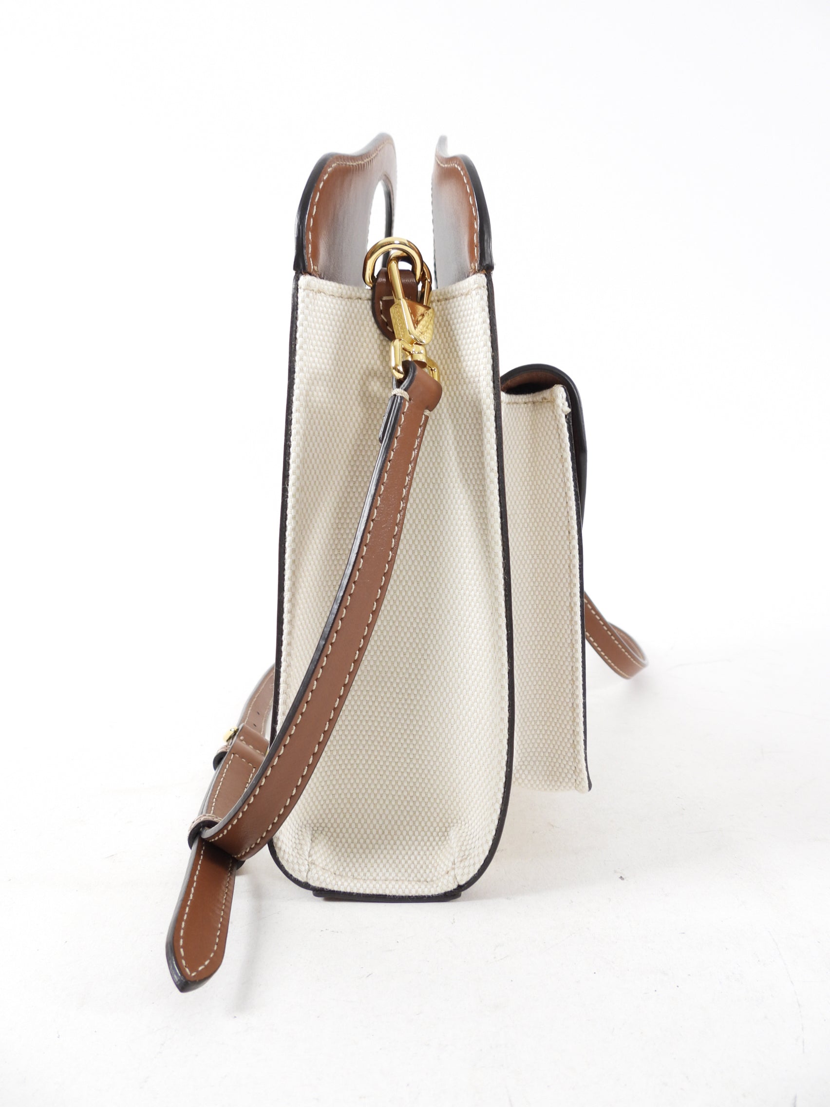 Burberry Small Canvas and Leather Pocket Bag