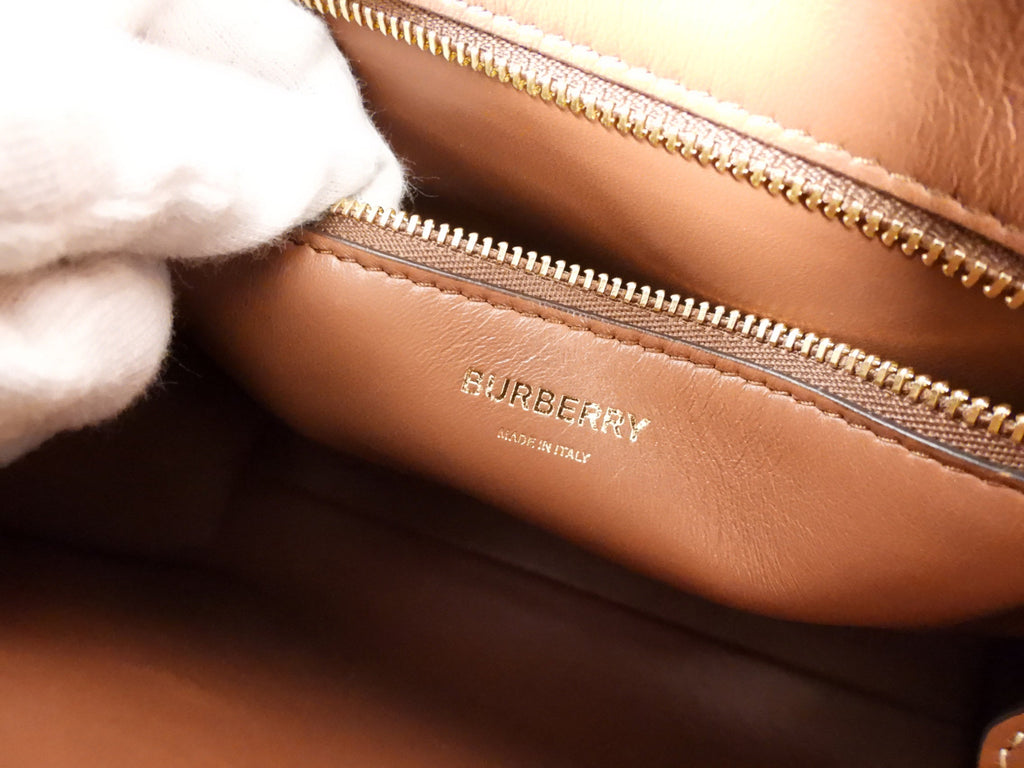 Burberry Small Canvas and Leather Pocket Bag