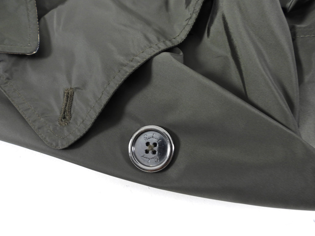 Burberry Dark Green Light Nylon Trench Coat - IT46 / USA 10