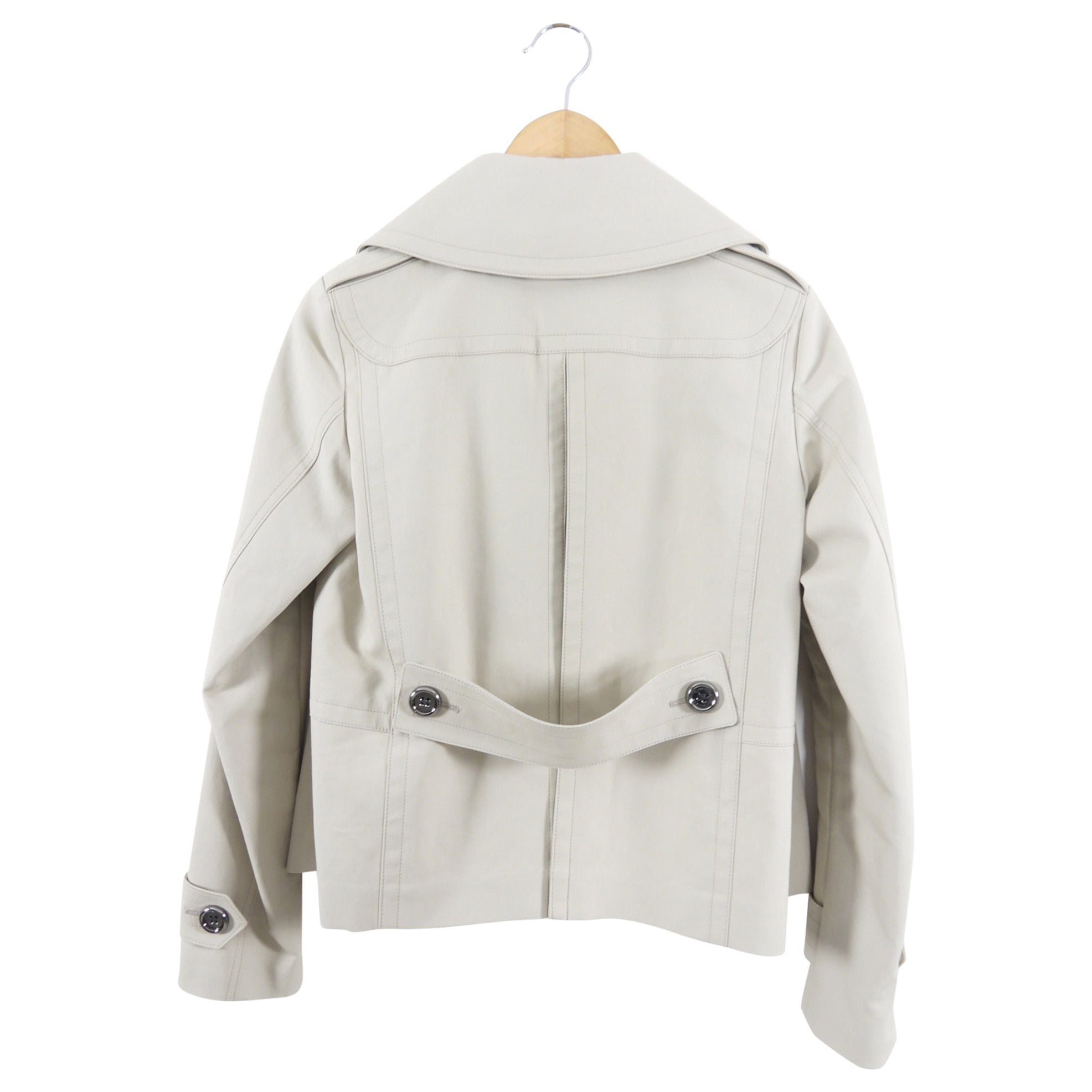 Burberry London Light Beige Short Trench Jacket - IT38 / USA 4