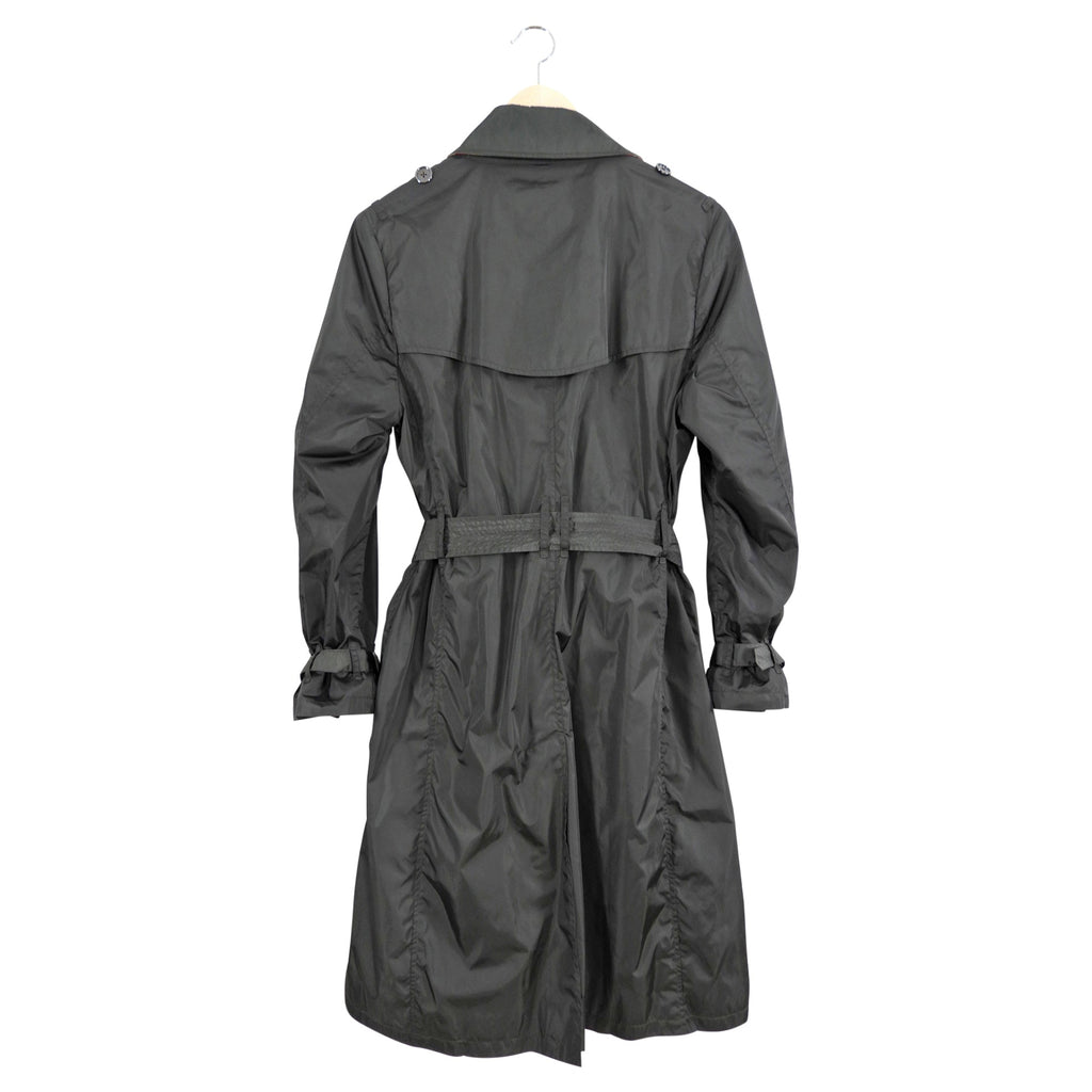 Burberry Dark Green Light Nylon Trench Coat - IT46 / USA 10
