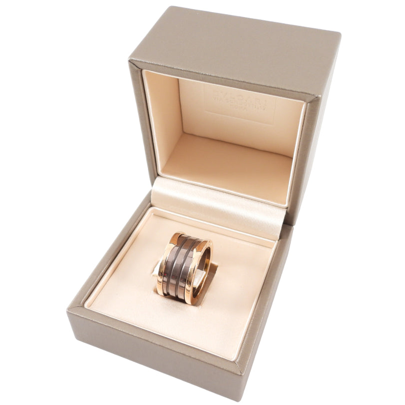 Bvlgari 18k Rose Roma B Zero 1 Gold Bronze Ceramic 4 Band Ring - 56 / 7.5
