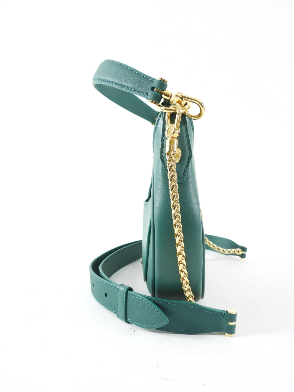 Bvlgari Serpenti Forever Emerald Green Ellipse Hobo Bag